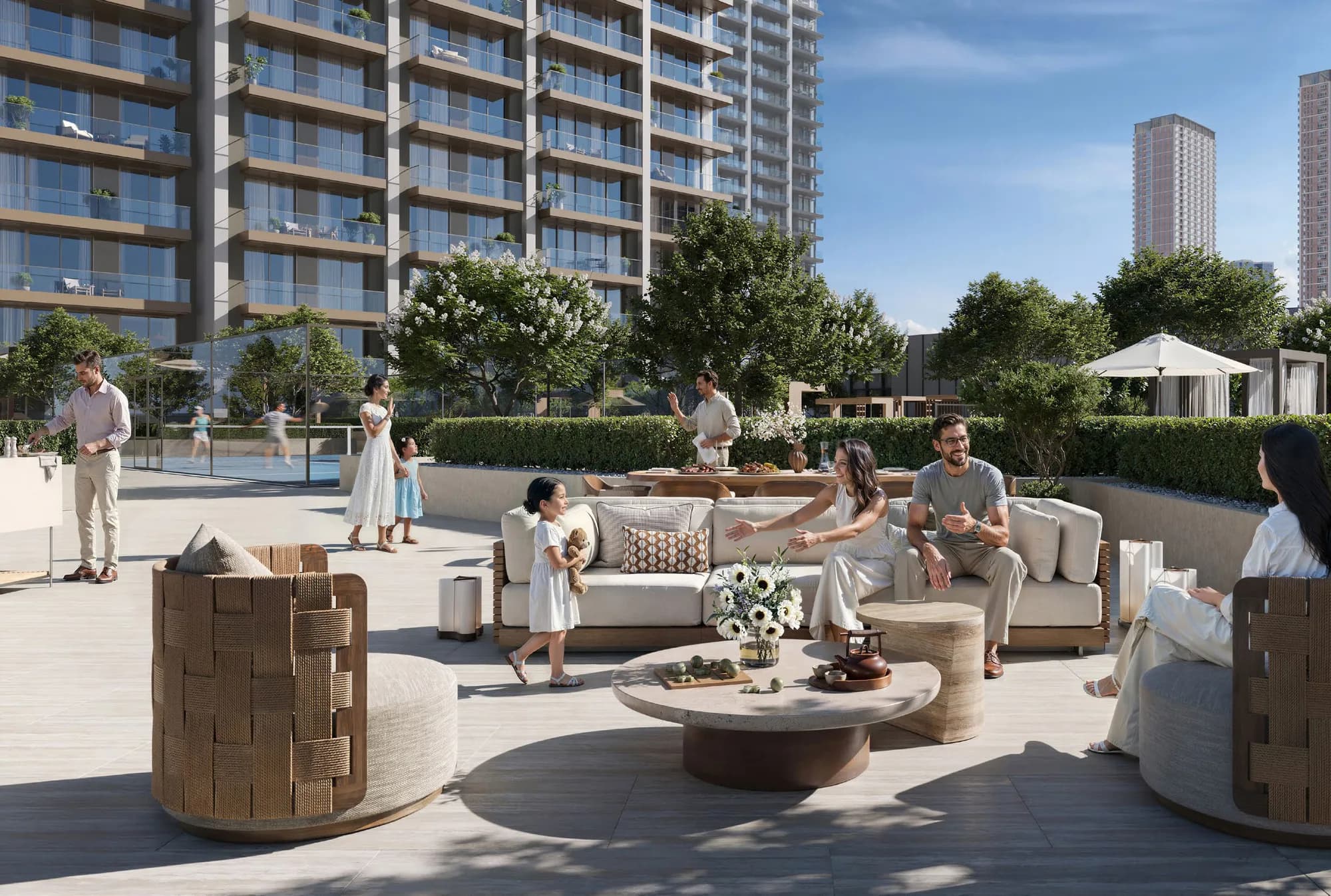 Terraço e área de estar ao ar livre